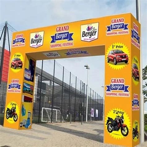 Feet Promotional Flex Arch Gate Design Pattern Printed At Rs Sq