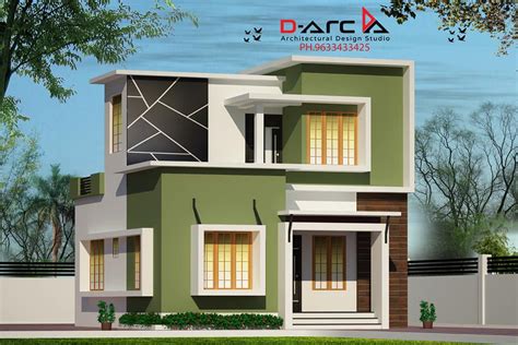 Sq Ft Bhk Contemporary Style Two Storey House And Free Plan