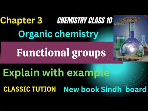 Chapter 3 Organic Chemistry Class 10 Functional Groups Formulas And