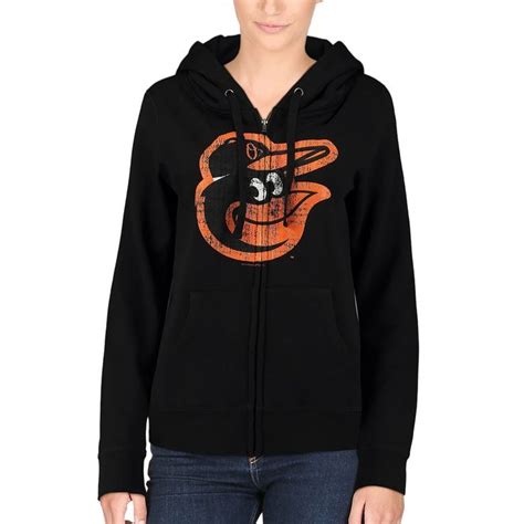 Womens Baltimore Orioles 5th And Ocean By New Era Black Core Fleece