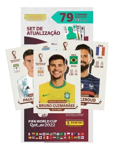 Kit De Atualização 80 Figurinhas Copa Do Mundo Panini 2022 Escorrega