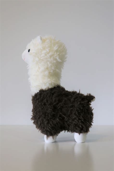 Alpaca Llama Plush Toy White Brown Coat — Aussie Alpaca World