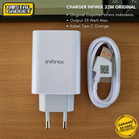 Promo Charger Infinix 33W Type C Note 11 11s 12 Pro Zero 5G Original