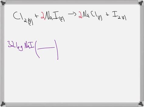 Solved According To The Following Reaction How Many Grams Of Sodium Chloride Will Be Formed