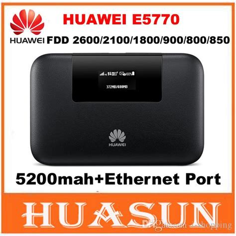 Unlocked 150Mbps 5200mah Battery Huawei E5770 4G LTE Mobile WiFi Pro