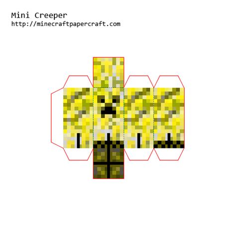 Papercraft Mini Elemental Creepers Creepers Minecraft Printables