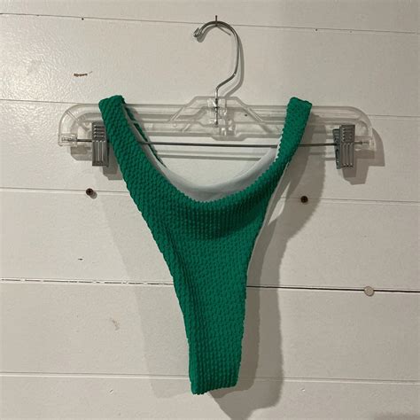 Small Green Thong Style Bikini Brand New Never Depop
