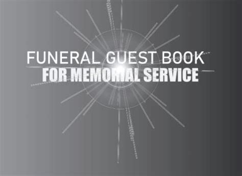 Funeral Guest Book For Memorial Service In Loving Memory Guest Book