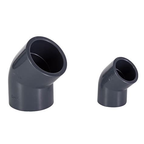 DIN Standard Pn10 Pn16 PVC Plastic Fitting UPVC CPVC Elbow 45 Industry