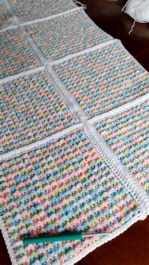 Crochet Baby Blanket Baby Afghan Bubble Pop Stitch Crunch Stitc