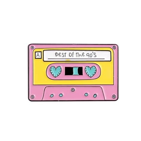 The Cassette Pins Collection Best Of The 90s Enamel Pins Enamel