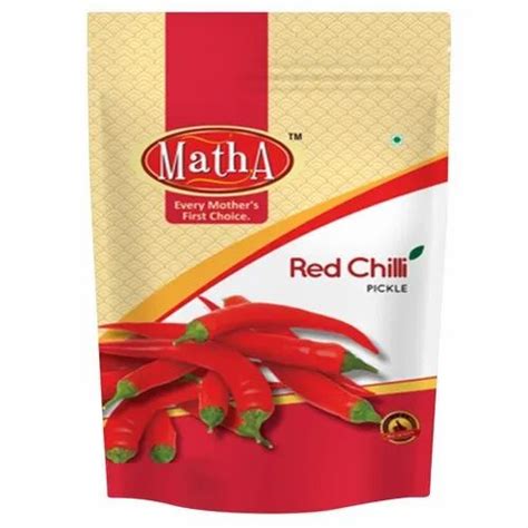 Matha Spicy 200g Red Chilli Pickle Packaging Type Packet At Rs 25