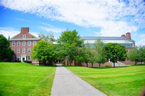 Campus Of Colby College In Maine Usa Stock Image Image Of Gate Fall