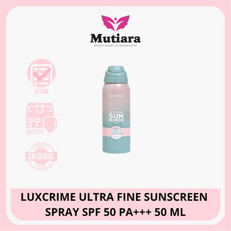 Jual Luxcrime Ultra Fine Sunscreen Spray Spf Pa Ml Shopee