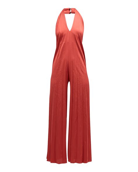 A L C Tatum Tailored Crisscross Wide Leg Jumpsuit Neiman Marcus