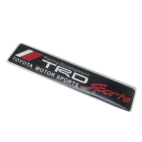 C 18 Toyota TRD LOGO Aluminum Car Sticker Sports Badge Shopee Philippines