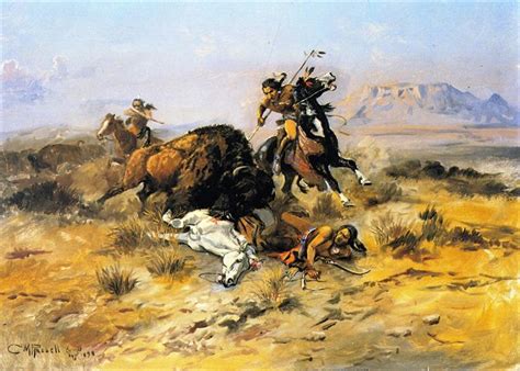Buffalo Hunt 1898 Charles M Russell
