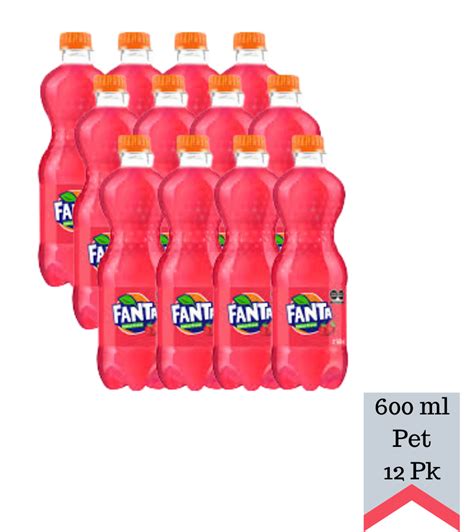 0110 Fanta Fresa Pet 600 Ml 12 Pack