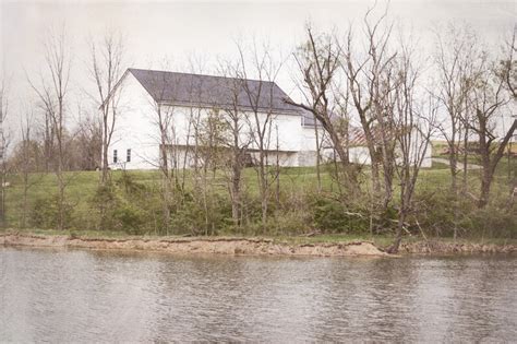 Barn Photography Print Rustic Farmhouse Decor Rural Farm Pond Barns