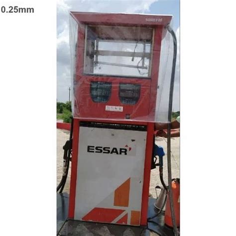 Transparent 020mm Pvc Petrol Pump Machine Rain Cover Size 27x27