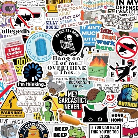 220pcs Funny Meme Stickers Pack For Laptop Trendy Vinyl