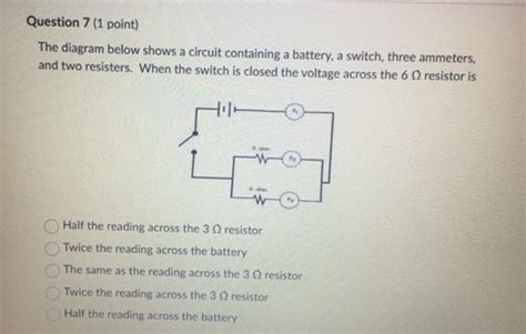 [Solved]: The diagram below shows a circuit containing a b