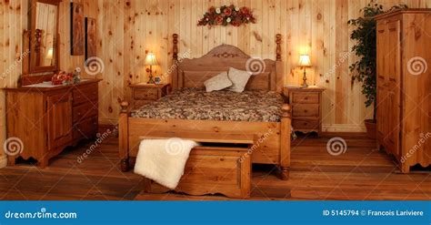 Old pine wood bedroom set stock photo. Image of clean - 5145794