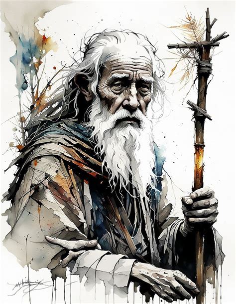 Download Old Wise Man Royalty Free Stock Illustration Image Pixabay
