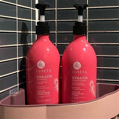 Luseta Keratin Smooth Shampoo Conditioner Set For Straight And Wavy