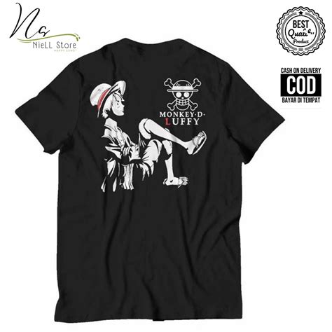 Jual T Shirt Kaos Distro One Piece Monkey D Luffy Shopee Indonesia