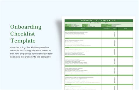 Free Onboarding Checklist Templates In Ms Word Excel Pdf