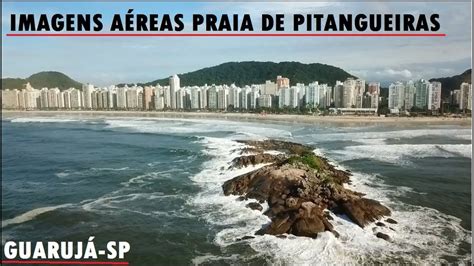 Linda Manhã na Praia de Pitangueiras Guarujá SP Imagens Aéreas