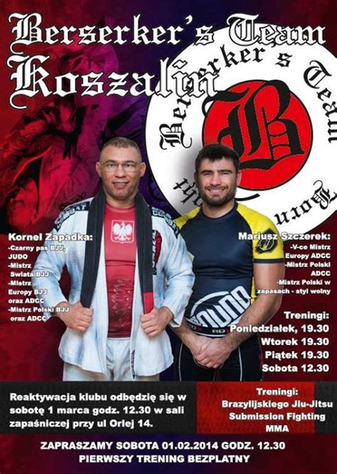 BJJ JUDO ZAPASY SF Wpis Nowa Filia Berserkers Team W Koszalinie