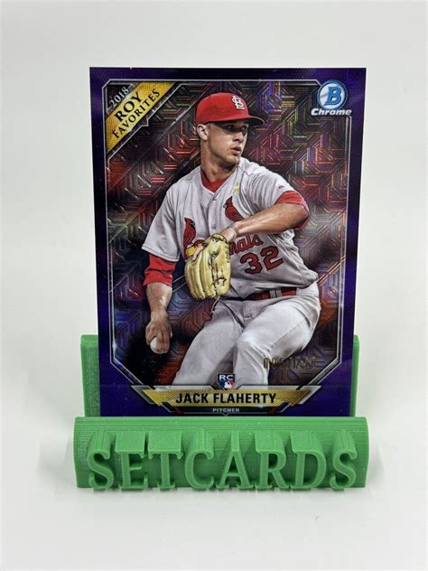 Bowman Favorites Mega Box Purple Mojo Refractor Jack Flaherty