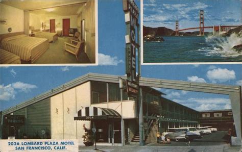 Lombard Plaza Motel San Francisco, CA Postcard