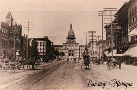 Michigan Avenue State Capitol Building Lansing Mi 1899 Modern