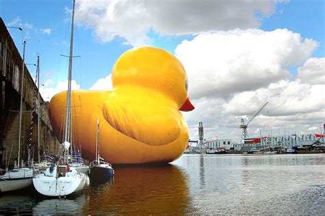 Splash! Giant Rubber Ducky!