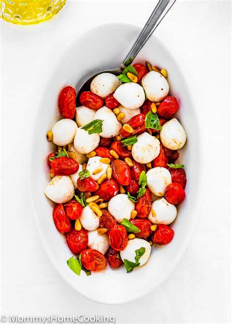 Roasted Tomato Caprese Salad Mommys Home Cooking