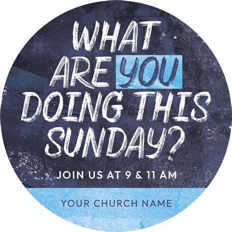 Blue Revival Invitecard Church Invitations Outreach Marketing