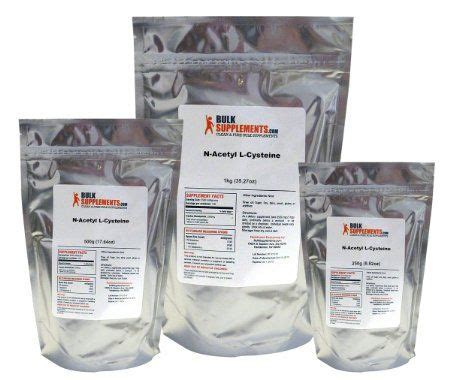 BulkSupplements Pure N Acetyl L Cysteine NAC Powder 100 Grams