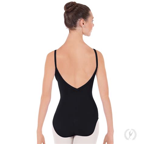 Womens Microfiber Tall Pinch Front Camisole Leotard 25527m