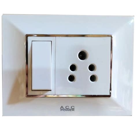 6a Acc Modular Switch Socket Combination For Home 1m At Rs 128 In Jabalpur