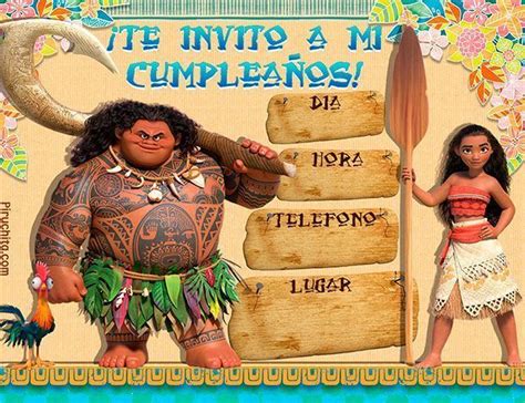 Invitaciones De Moana Para Editar Gratis Yuwie