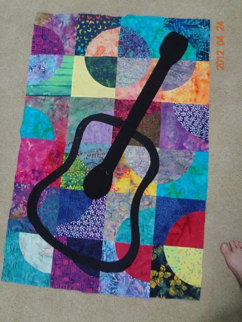 Quilts Guitar Ideas Quilts Quilt Patterns Art Quilts