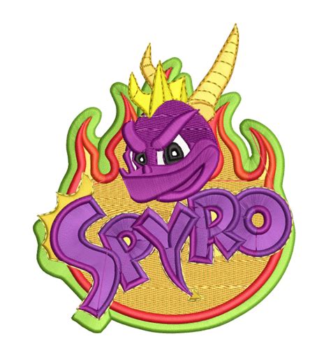 Embroidery Pattern Spyro Dragon Head Logo - A.G.E Store pattern