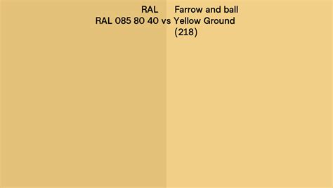 Ral Ral Vs Farrow And Ball Yellow Ground Side By Side