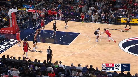 Last Second Field Goal Clippers Wizards NBA Official