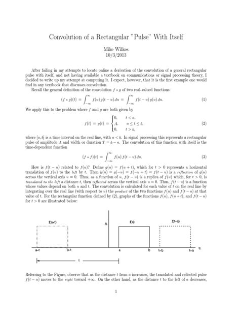 Rectangular Pulse Convolution Update Pdf Convolution Rectangle