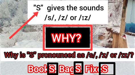 When and why S is pronounced as s z or ɪz S is pronounced as