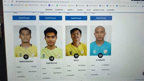 Barito Putera Daftarkan Kiper Rans Cilegon Fc Kartika Aji Ke Pt Lib